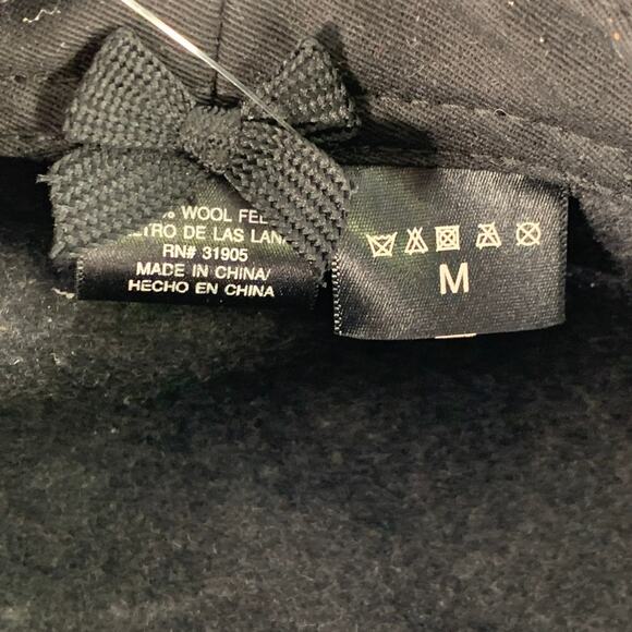 VINTAGE Grey Charcoal Felt Wool Flat Cap Hat - Picture 6 of 6